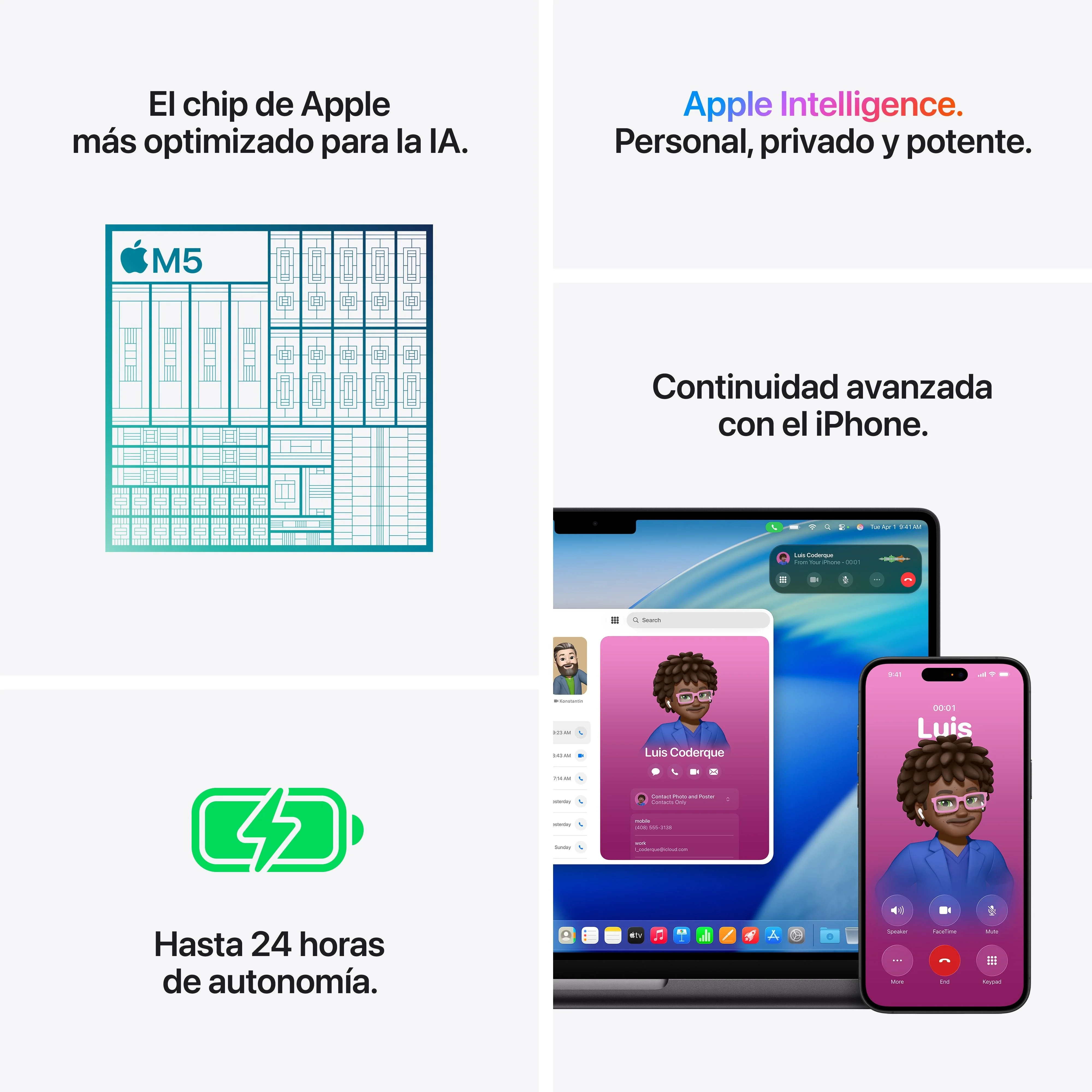 MacBook Pro de 14 pulgadas: Chip M5 de Apple con CPU de 10 núcleos y GPU de 10 núcleos, 16 GB RAM, 2 TB SSD, Pantalla nanotexturizada, Cargador 70W - Negro espacial - Image 8