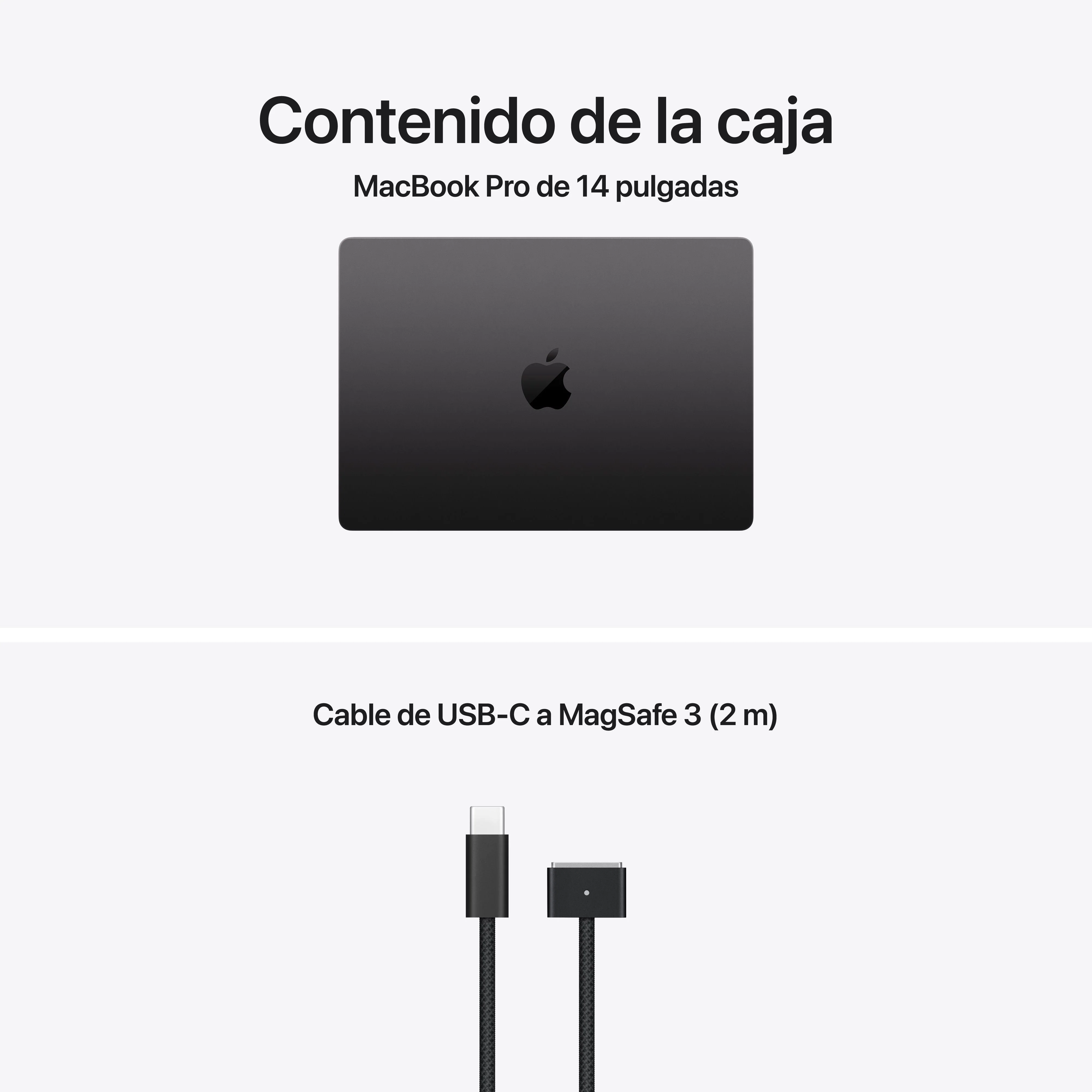 MacBook Pro de 14 pulgadas: Chip M5 de Apple con CPU de 10 núcleos y GPU de 10 núcleos, 24 GB RAM, 2 TB SSD, Pantalla estándar, Cargador 70W - Negro espacial - Image 9
