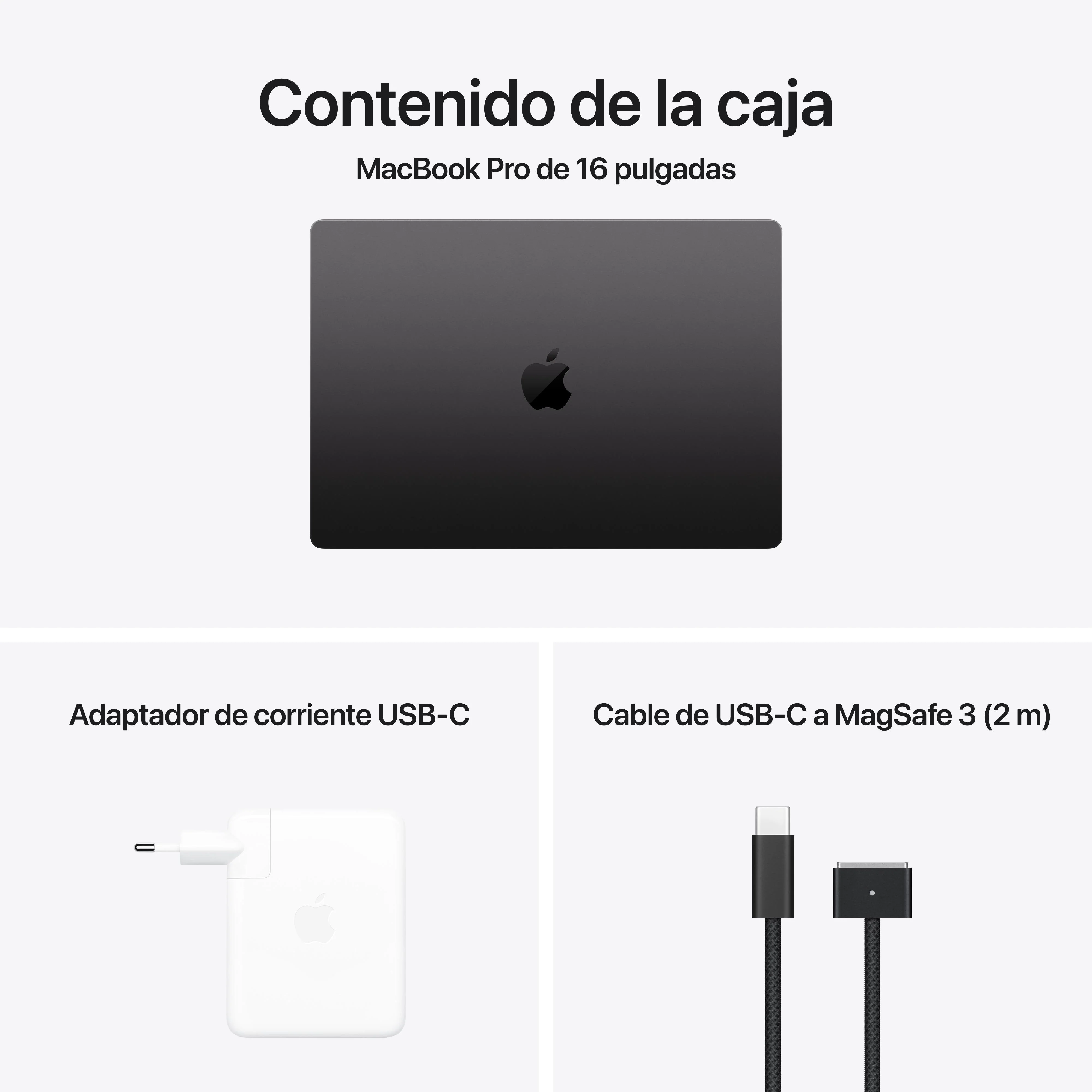 MacBook Pro de 16 pulgadas: Chip M4 Max de Apple con CPU de 16 núcleos y GPU de 40 núcleos, 48 GB RAM, 1 TB SSD, Pantalla estándar - Negro espacial - Image 8
