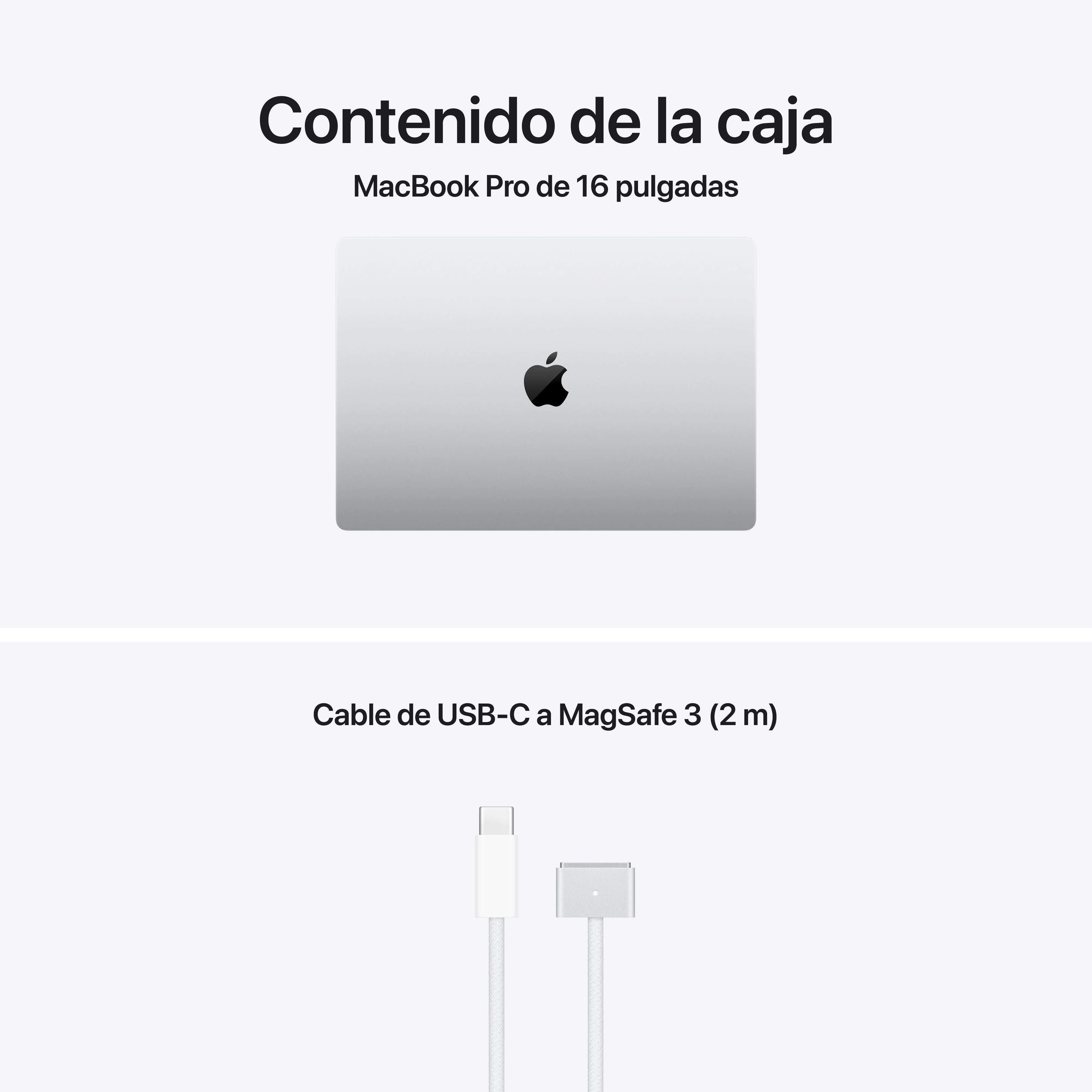MacBook Pro de 16-pulgadas M5: Chip M5 Max de Apple con CPU 18 núcleos y GPU 32 núcleos, 36 GB RAM, 8 TB SSD, Pantalla nanotexturizada, Sin adaptador de corriente - Plata - Image 9