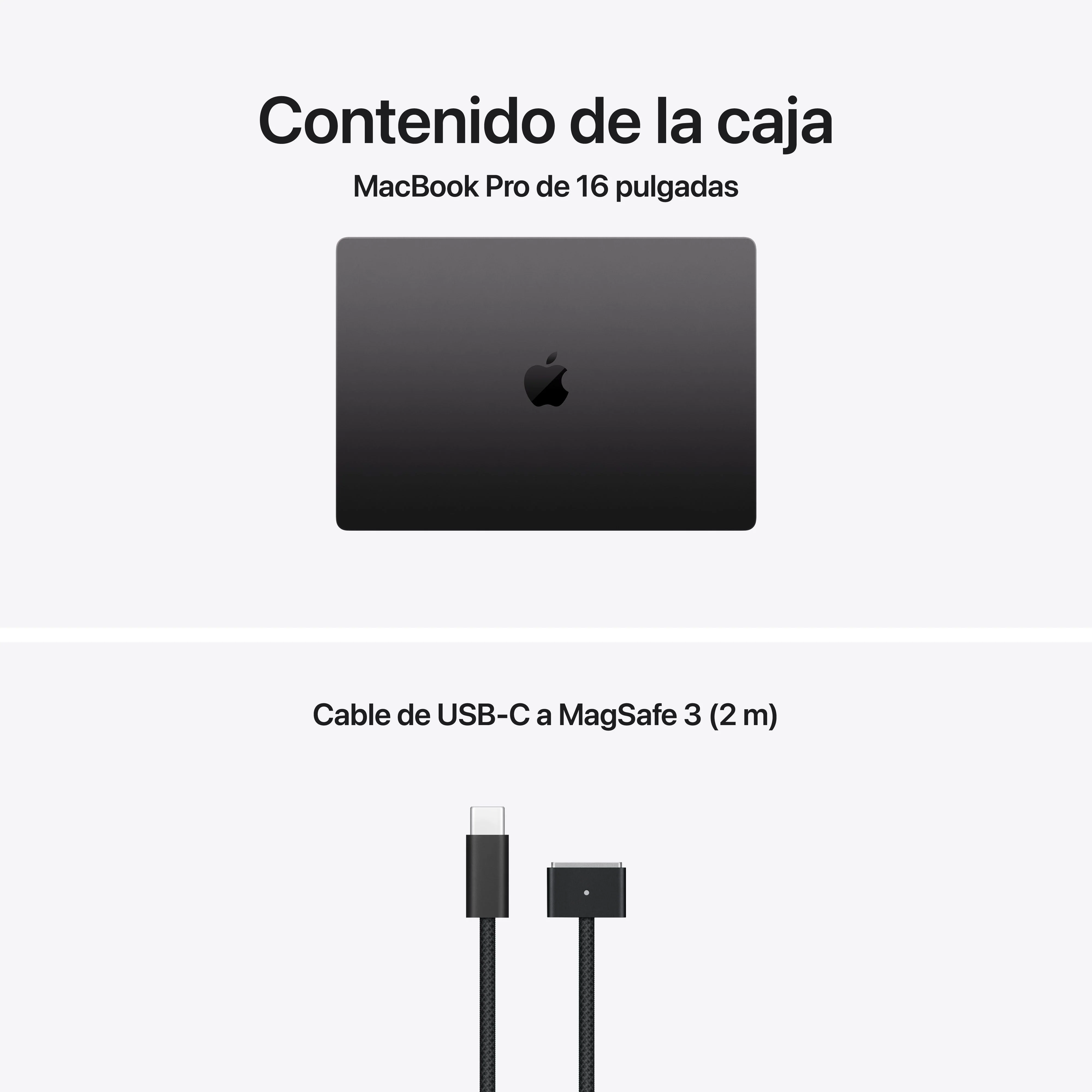 MacBook Pro de 16-pulgadas M5: Chip M5 Max de Apple con CPU 18 núcleos y GPU 40 núcleos, 128 GB RAM, 2 TB SSD, Pantalla Estándar, Sin adaptador de corriente - Negro espacial - Image 9
