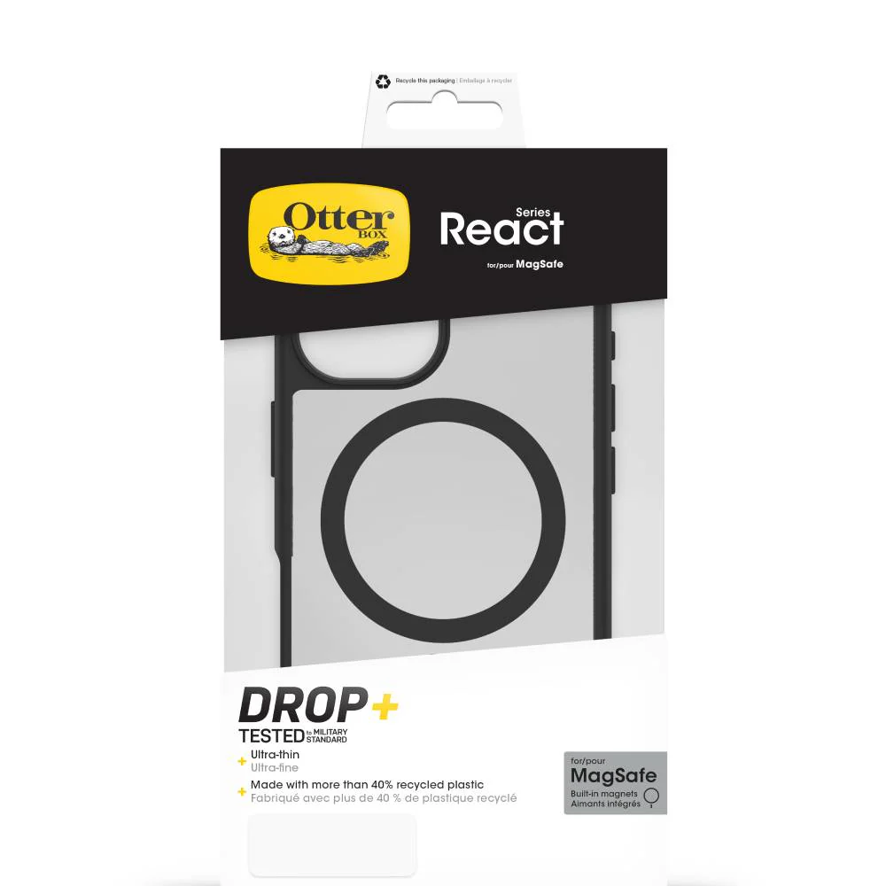Funda React MagSafe iPhone 16 transparente/negro | Otterbox - Image 4