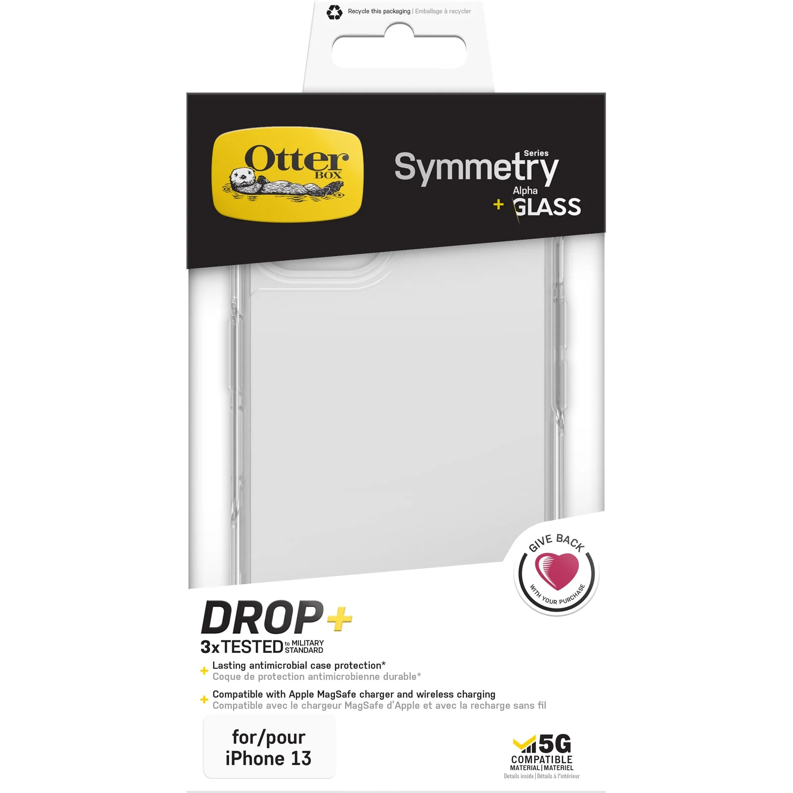 Pack funda Symmetry y Cristal Anti-Microbial iPhone 13 | Otterbox - Image 4