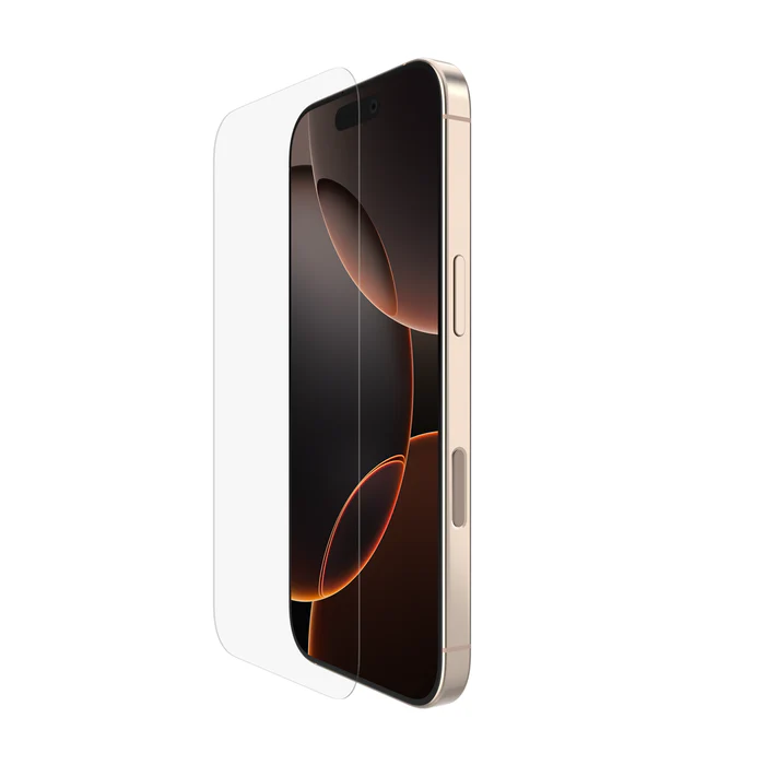 Protector de pantalla UltraGlass 2 con revestimiento antimicrobiano iPhone 16 Pro | Belkin