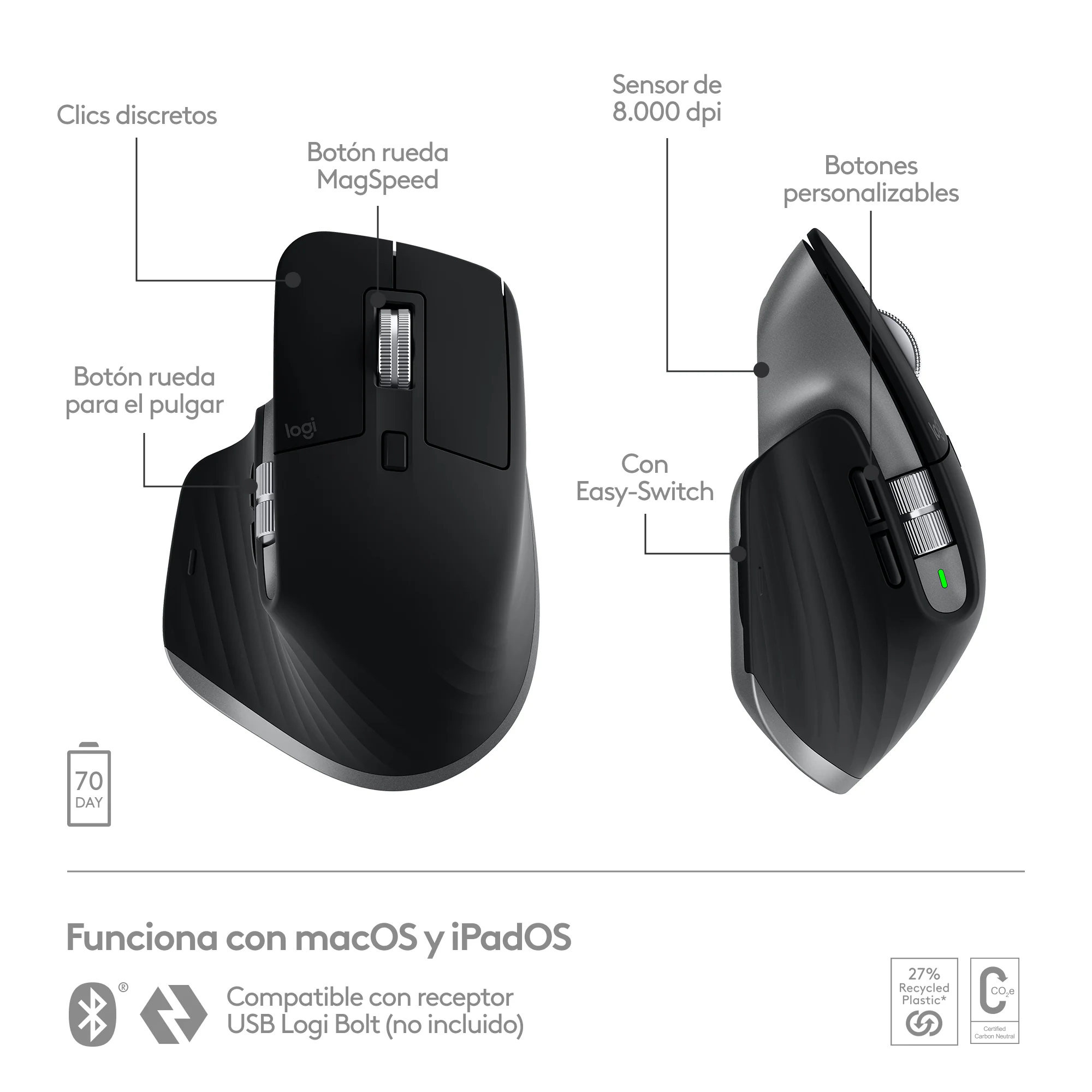 Ratón Bluetooth MX Master 3 | Logitech - Image 6