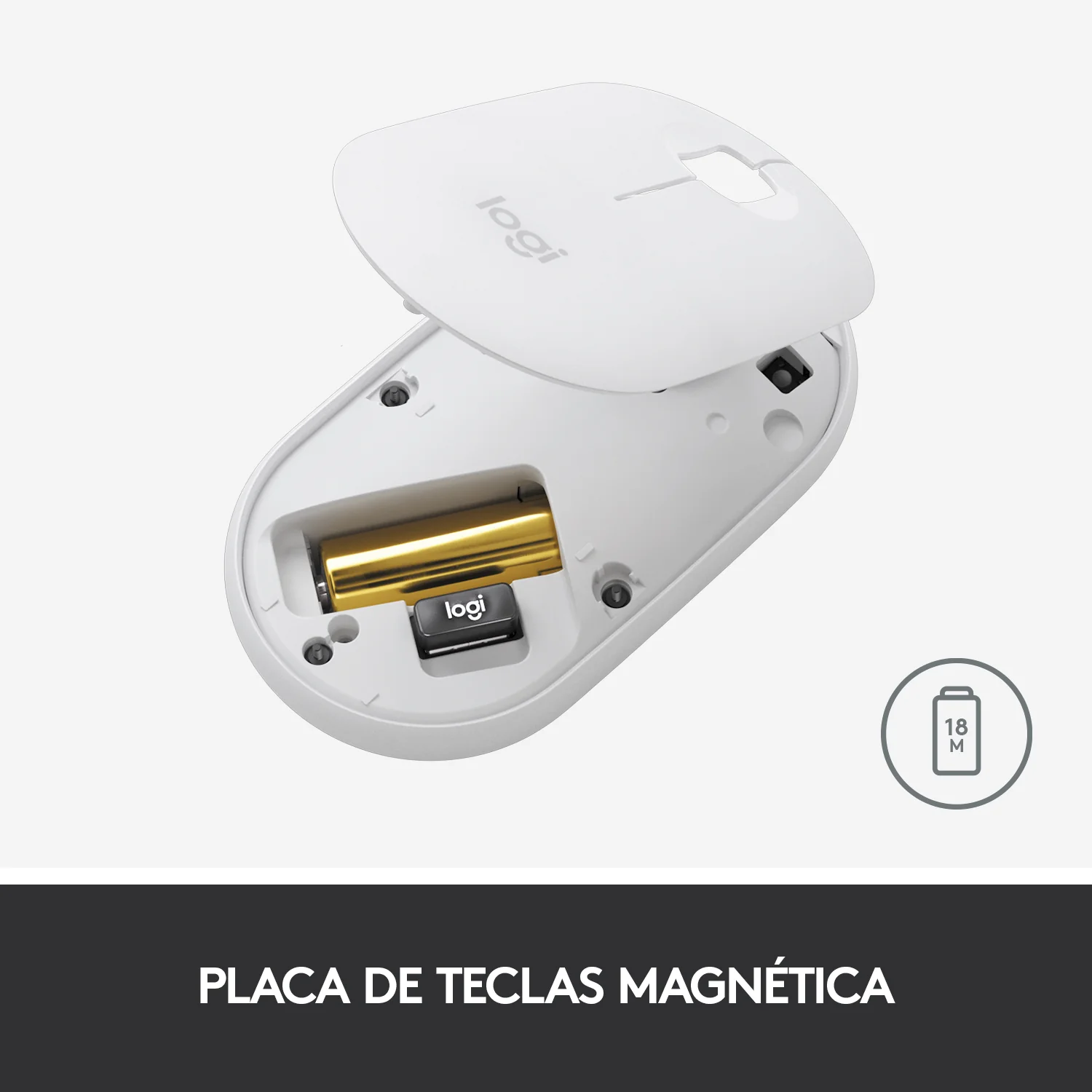 Ratón Bluetooth Pebble M350 blanco | Logitech - Image 3
